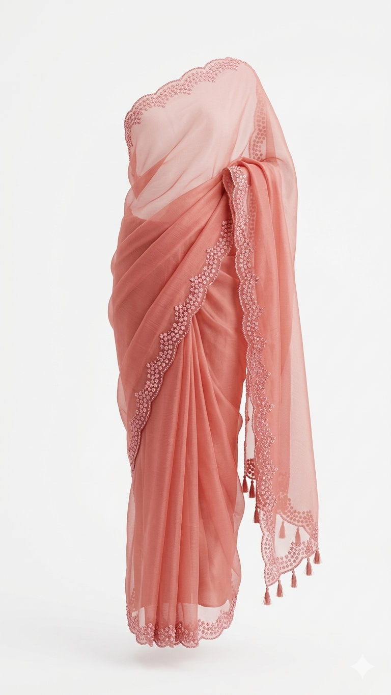 Organzas Work Saree